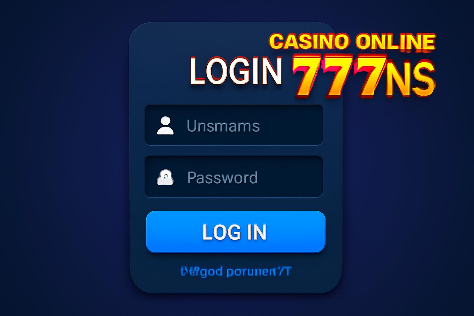 Criar uma nova Conta no plataforma 777NS